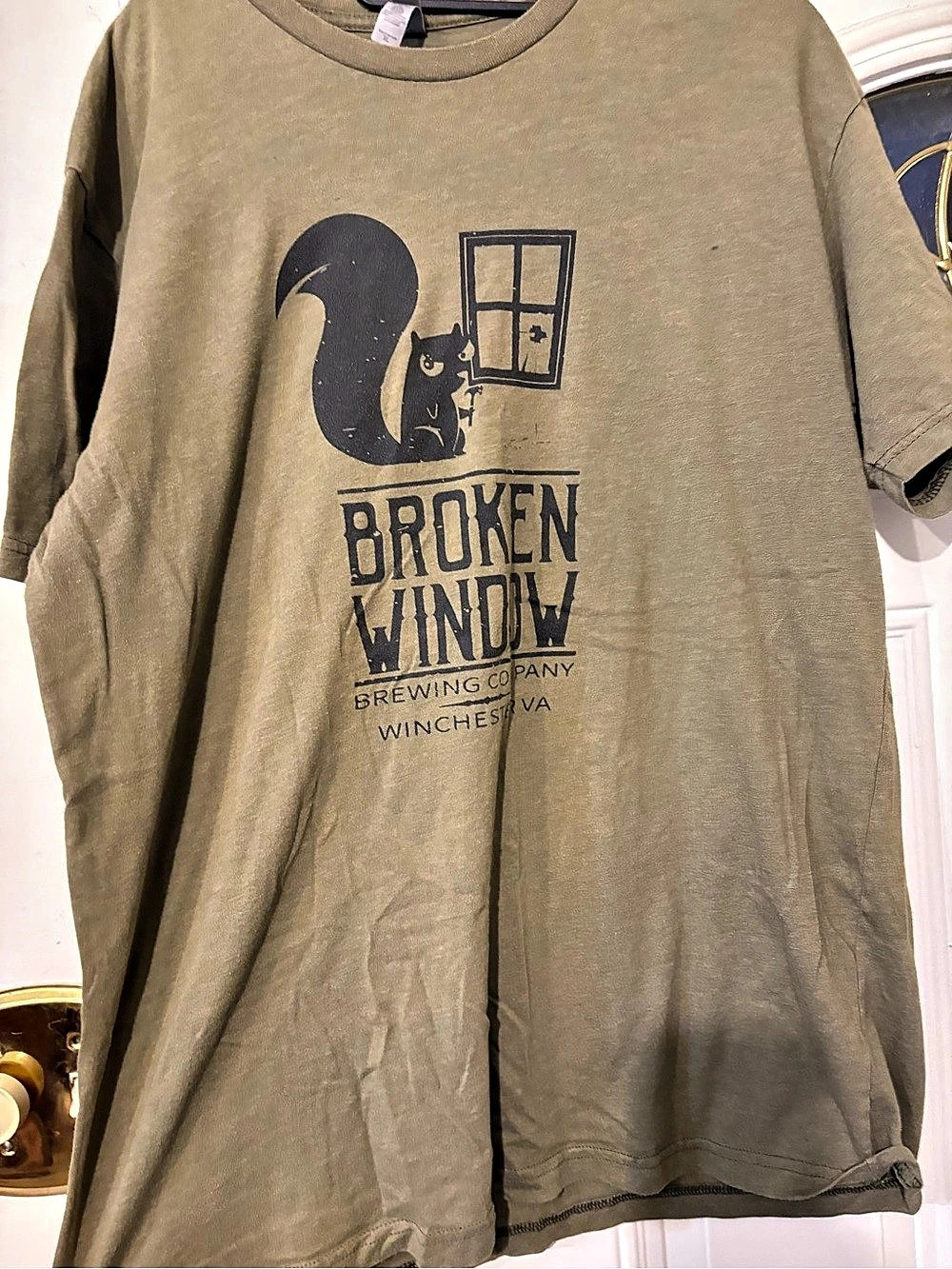 Broken Window Brewing Company Graphic Short Sleeve Tee in Green